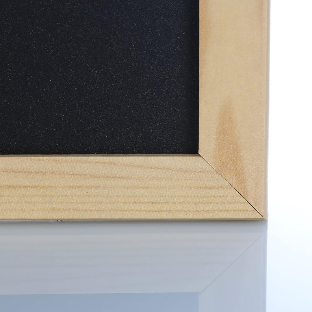 30x40cm Blackboard mit Holzrahmen, Kreidetafel Löschbar, Schwarze Tafel Zur Verwendung mit Tiza und