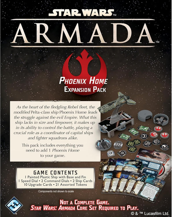 Fantasy Flight Games, Star Wars Armada: Phoenix Home, Miniature Game, 2 Players, Ages 14+ Years, 45+