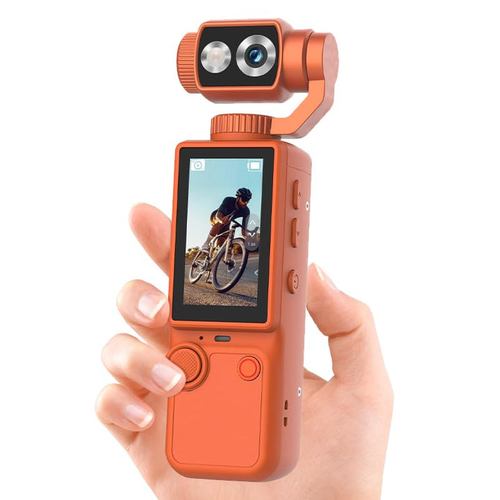 Q8 Tragbare Vlog-Kamera mit 180° schwenkbarem Objektiv, 1080p Digitalkamera für Fotografie &amp; Video,