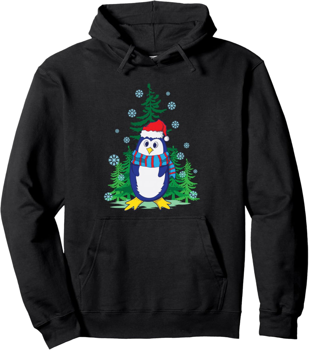 Pinguin mit Schal zu Weihnachten Pullover Hoodie