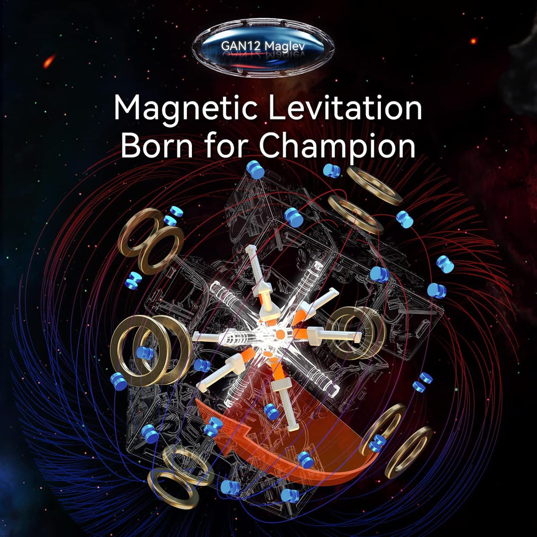 GAN 12 Maglev Frosted, 3x3 stickerloser Speedcube Gans 356 Magisches Puzzle Würfel Spielzeug 2021 Fl