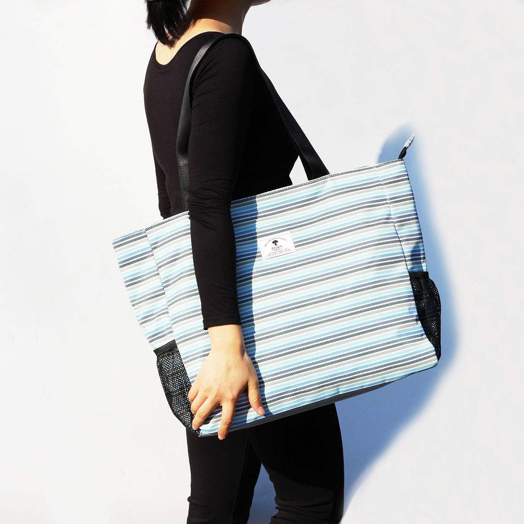 Grosse Strandtasche, wasserabweisend, leicht, 50,8 cm, für Damen, für Fitnessstudio, Strand, Reisen,