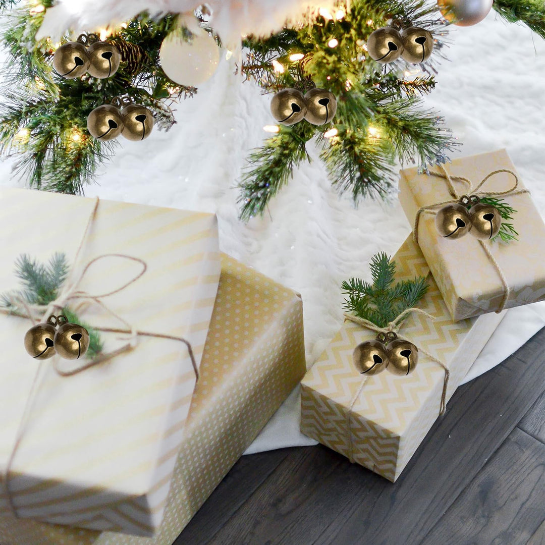 Vintage Bronze Metallglöckchen, 200 Stück Mini Jingle Bell, Schellen Mit Öse, DIY Dekoration Für Sch
