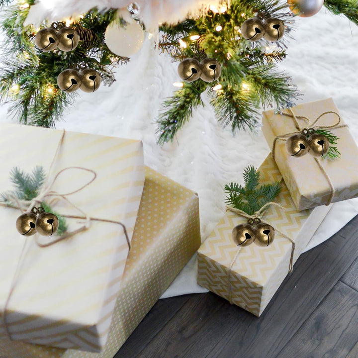 Vintage Bronze Metallglöckchen, 200 Stück Mini Jingle Bell, Schellen Mit Öse, DIY Dekoration Für Sch