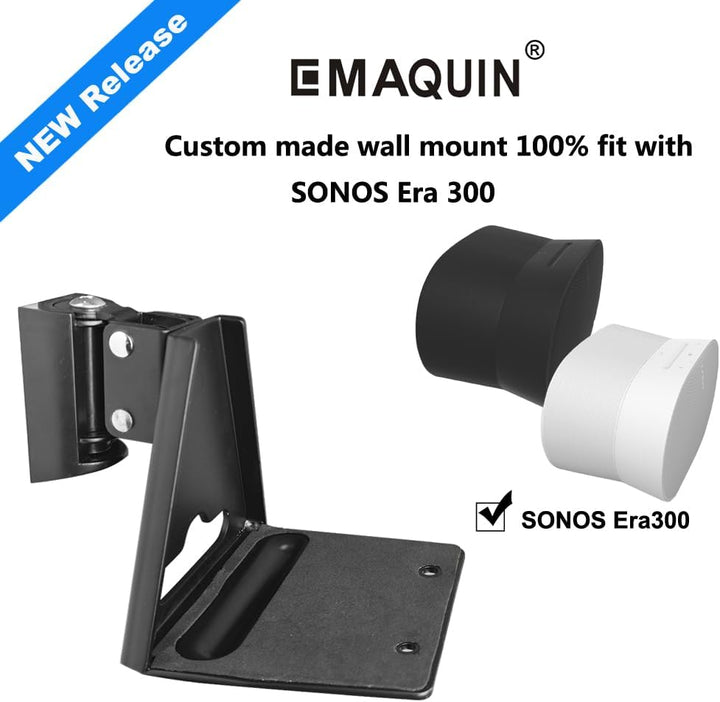 EMAQUIN Wandhalterung für Sonos Era 300 Lautsprecher (Schwenkbar und neigbar,kompatibel mit Sonos Er
