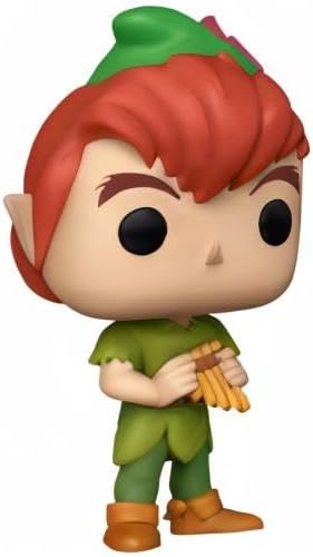 Funko Pop! Disney: Peter Pan 70th - Peter mit Flute - Vinyl-Sammelfigur - Geschenkidee - Offizielle