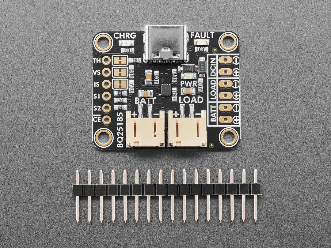 Adafruit bq25185 USB/DC/Solar Lithium-Ionen/Polymer Lademodul, 6091