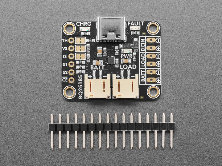 Adafruit bq25185 USB/DC/Solar Lithium-Ionen/Polymer Lademodul, 6091