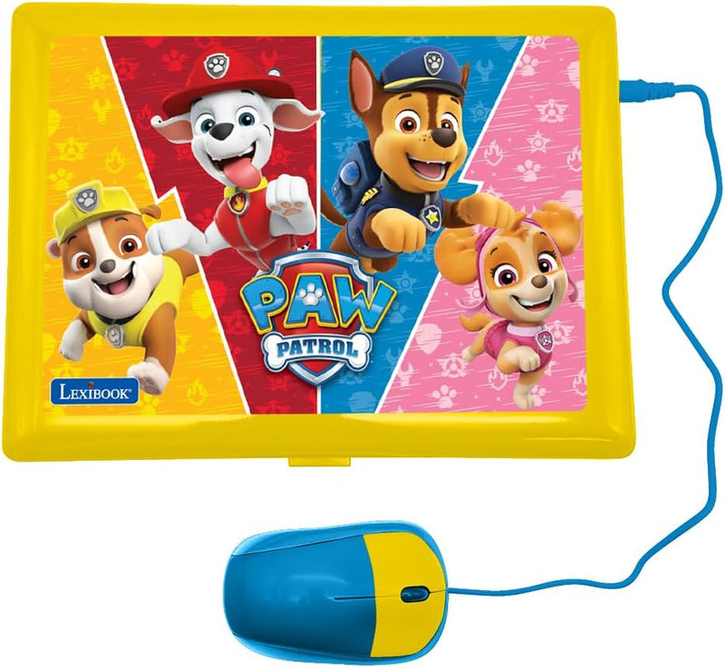 Lexibook, Paw Patrol, Zweisprachiger und pädagogischer Laptop Deutsch/Englisch, Spielzeug für Kinder