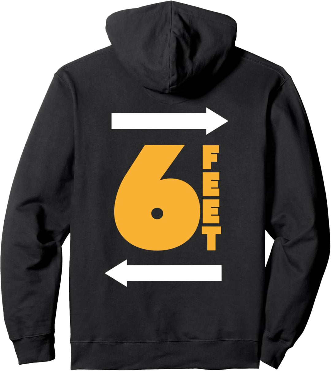 Bleiben Sie 6 Fuss entfernt FT Social Distancing Antisozial Pullover Hoodie