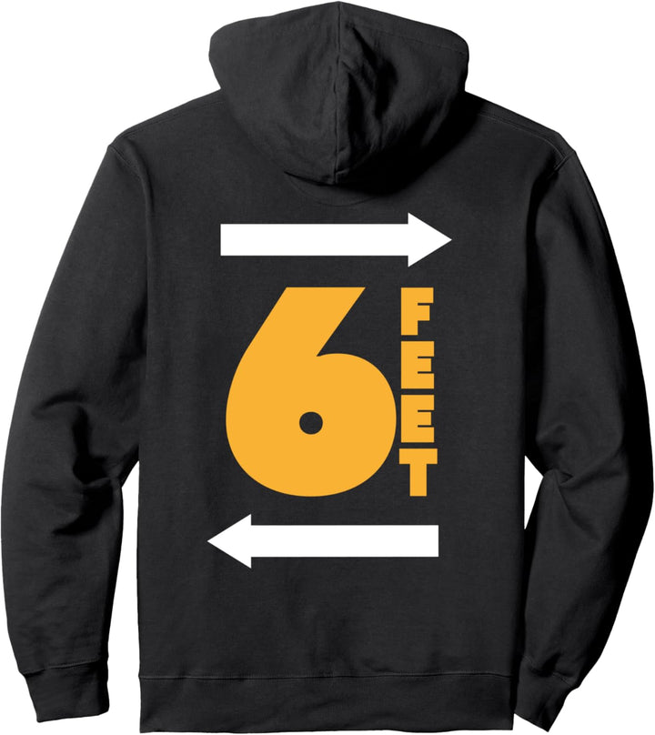 Bleiben Sie 6 Fuss entfernt FT Social Distancing Antisozial Pullover Hoodie