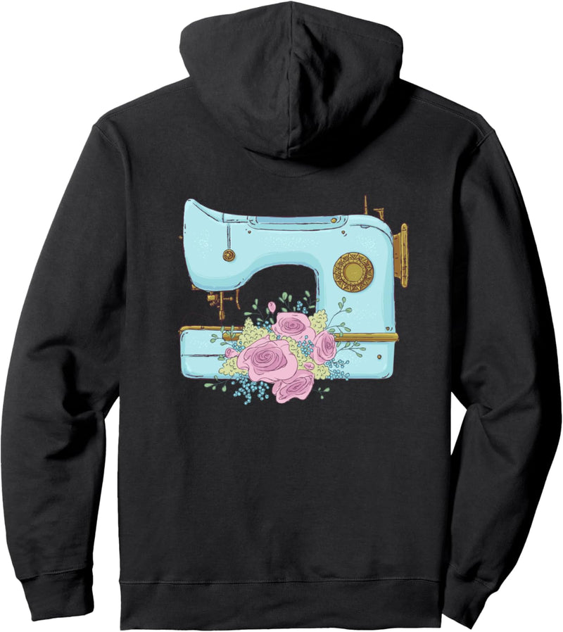 Backprint Nähmaschine Pullover Hoodie