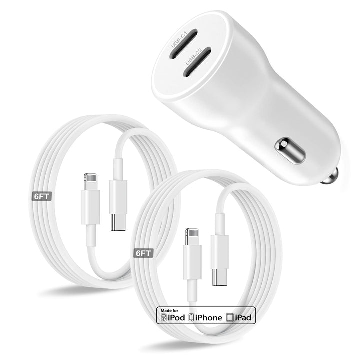für iPhone 14 13 12 11, [Apple MFi Zertifiziert] USB C Schneller Autoadapter für iPhone 14 Pro/14 Pr