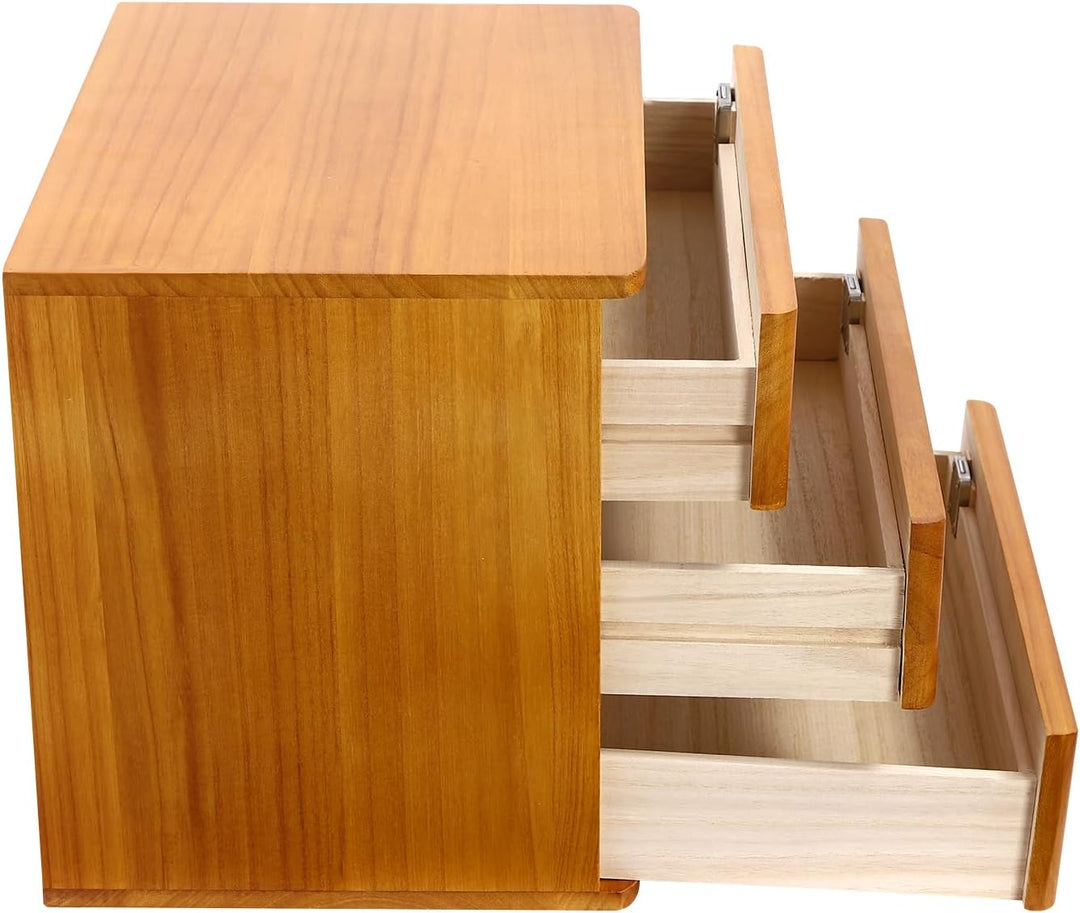 3 Schicht Desktop Storage Box, Desktop Storage Box mit abschliessbarer Schublade, Bürobedarf Schubla