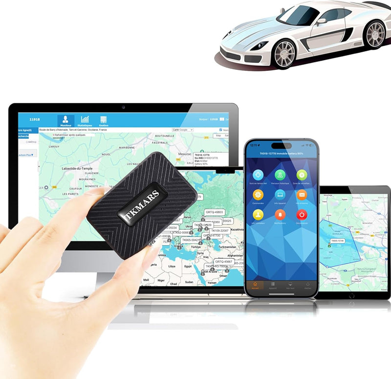 TMMARS GPS Tracker Mini GPS Tracker Klein UnauffäLlig mit Kostenloser App, Stark Magnetisch Und Wass