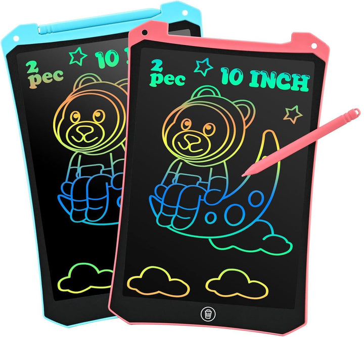 BlueSwan LCD Schreibtafel Kinder, 10 Zoll Maltafel Zaubertafel, Augenschutz Zeichenbrett Kinder Reis
