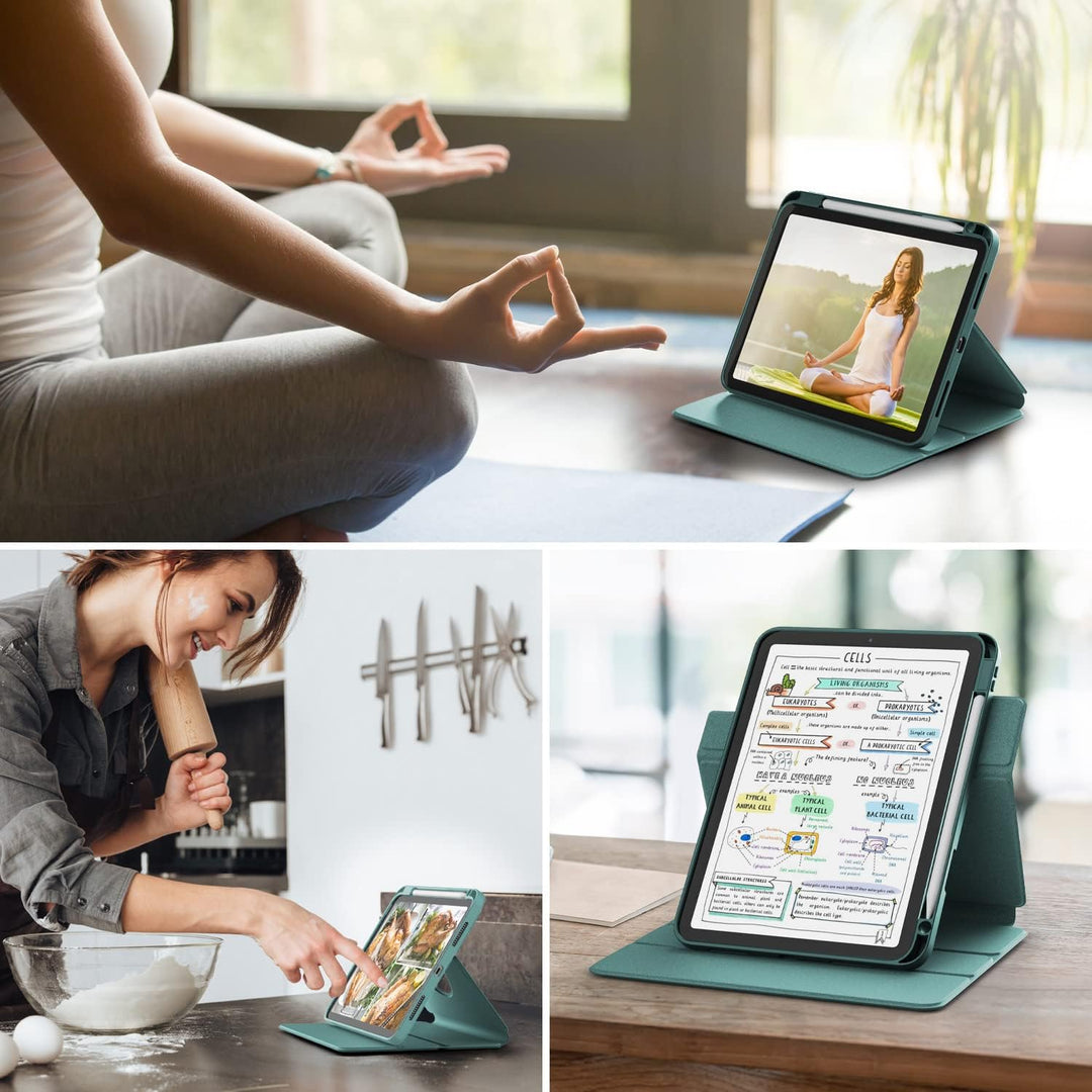 DINGGUAGUA Hülle für iPad 10 Generation 10.9 Zoll 2022 A2757/A2777,Hülle Abnehmbares Transparentes m