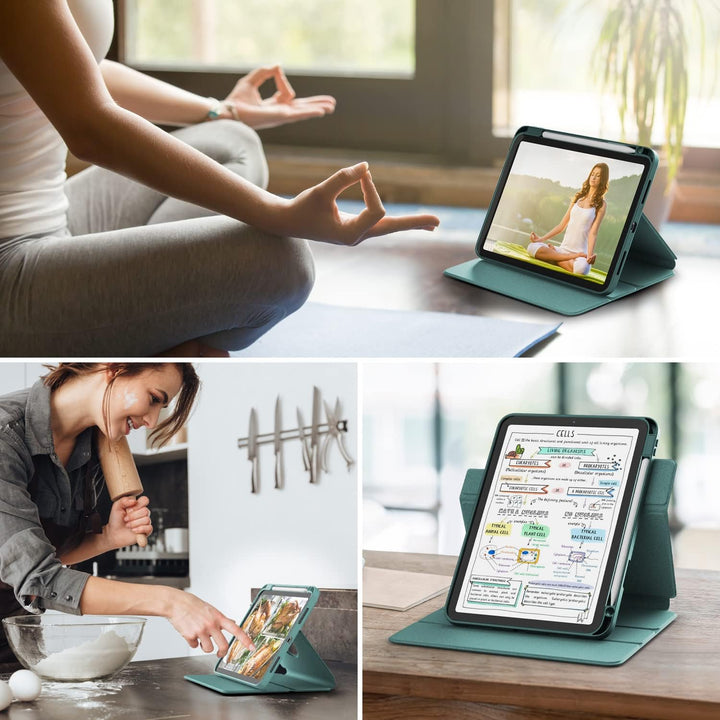 DINGGUAGUA Hülle für iPad 10 Generation 10.9 Zoll 2022 A2757/A2777,Hülle Abnehmbares Transparentes m