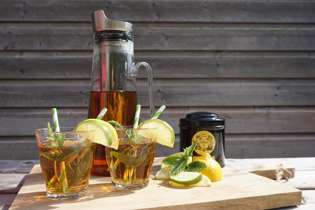 Bredemeijer Eistee Maker Glaskanne 1.2 Liter mit Edelstahlfilter