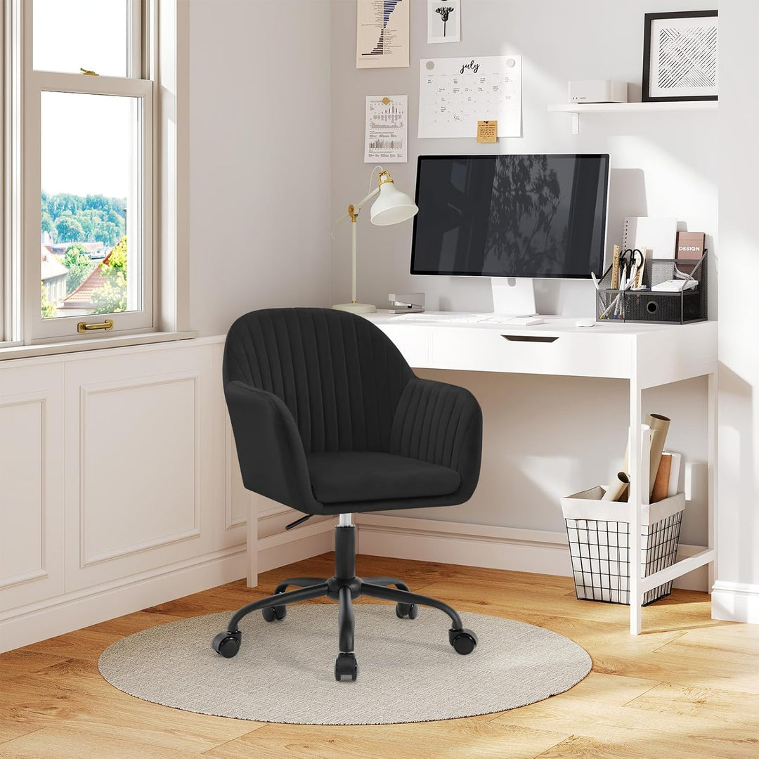 WOLTU Schreibtischstuhl, Bürostuhl ergonomisch, Homeoffice Stuhl höhenverstellbar, Schminkstuhl mit