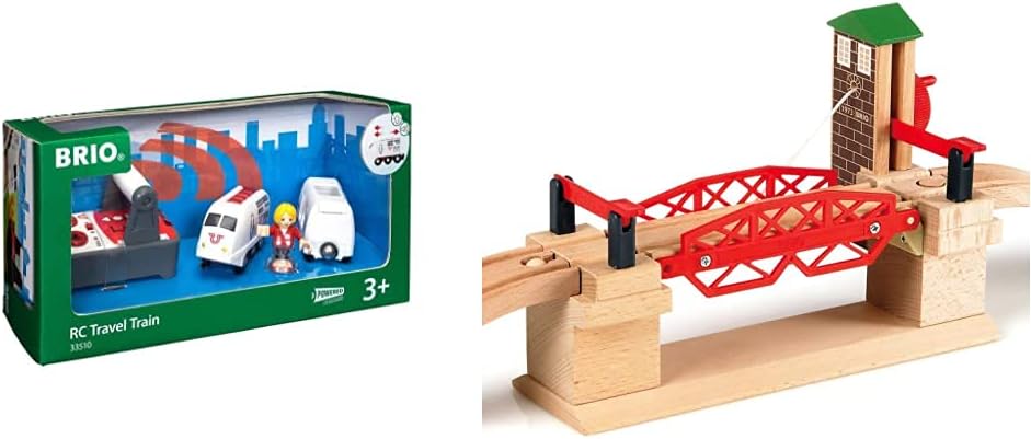 BRIO World IR Express Reisezug – Elektrische Lokomotive mit Fernsteuerung – Zubehör World & World He