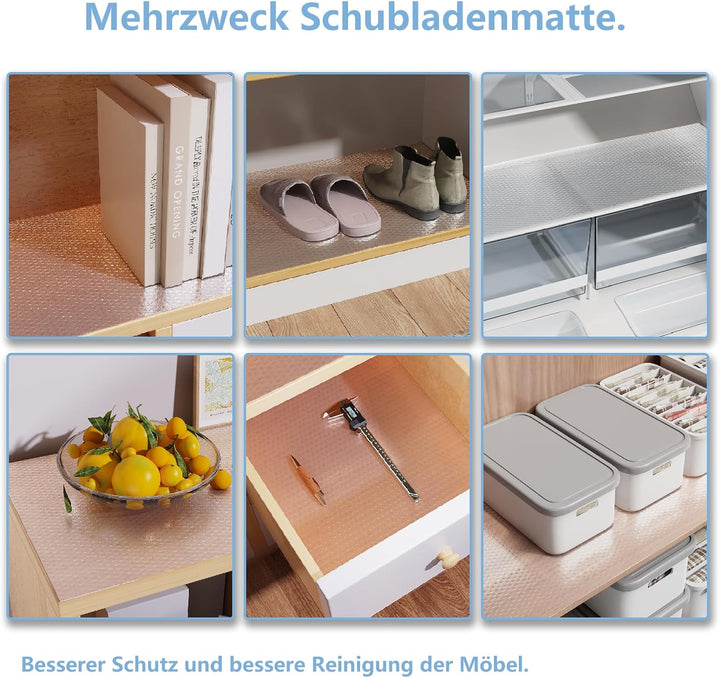 Bäcker & Lecker Schubladenmatte Antirutschmatte Küche Schubladen Matte Schubladenschoner Rutschmatte