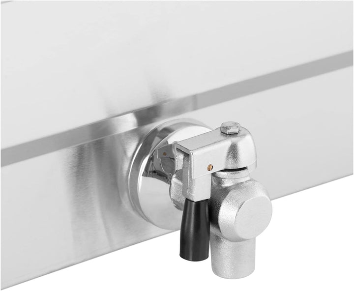 Royal Catering Elektrisches Fettbackgerät Edelstahl mit Ablage 23 L 3000 W 60-200 °C Fettablaufhahn