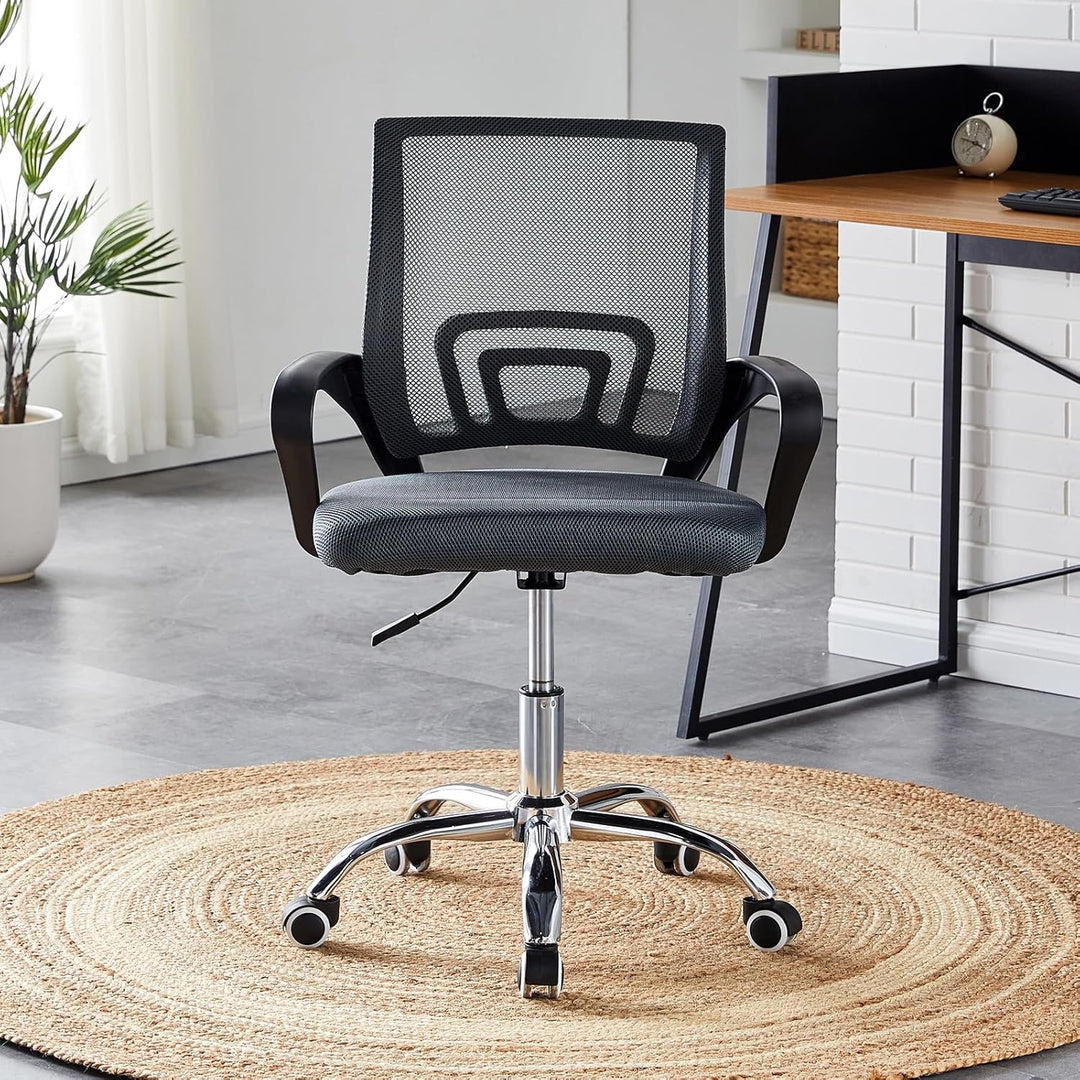 TUKAILAI Bürostuhl Ergonomisch, Schreibtischstuhl aus Netzstoff, Chefsessel mit Lendenwirbelstütze,