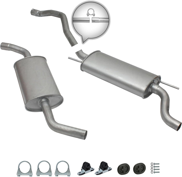 Ferroz Export Ersatz für Auspuffanlage Auspuff ab Kat VW T4 Transporter 2.0 2.5 1.9 D 2.4 D + Anbauk