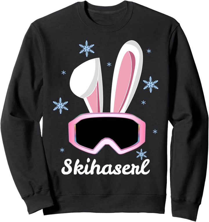 Skihaserl Skihäschen Ski Hase Apres Ski Kostüm Skihaserl Sweatshirt