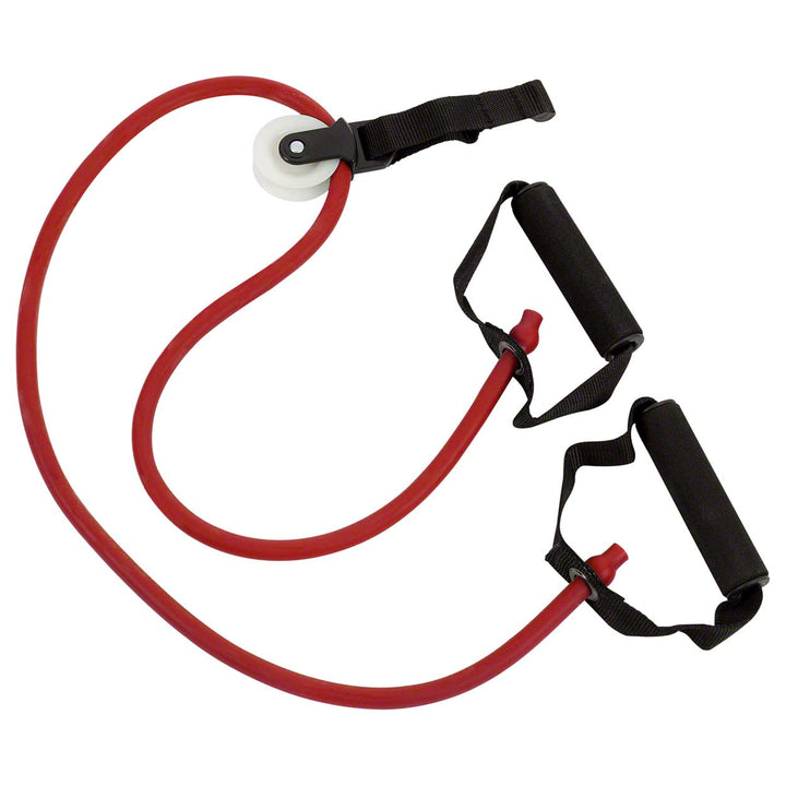 Shoulder Tube Pulley Fitness Tube Gymnastik Expander Training mittel - rot, mittel - rot