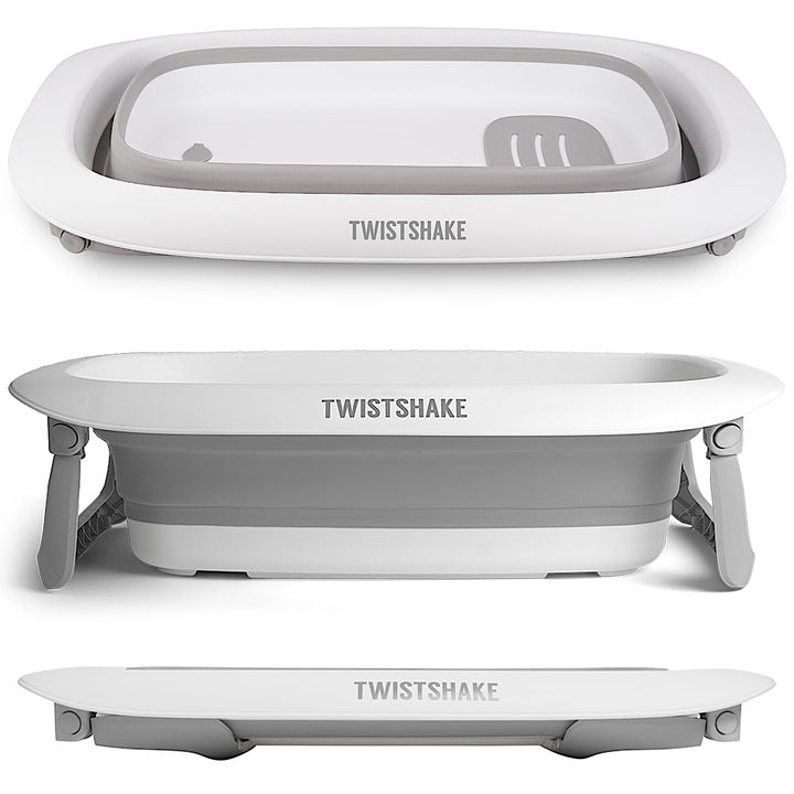 Twistshake faltbare und rutschfeste Babybadewanne | Ergonomisch zusammenklappbar und sicher | Tragba