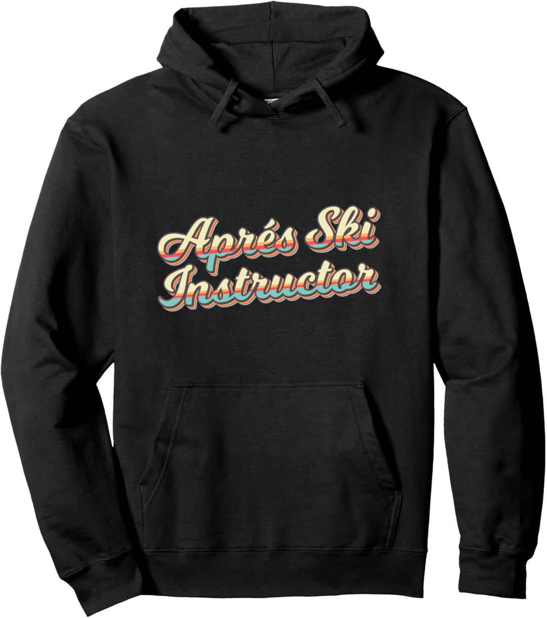 Vintage Apres Ski Instructor 70er 80er Jahre Skifahrer Retro Bekleidung Pullover Hoodie