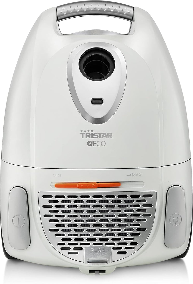 Tristar SZ-1932, Hybrid-Staubsauger, mit oder ohne Beutel, 700 Watt Leistung, nur 78 db, Weiss, 2 Li