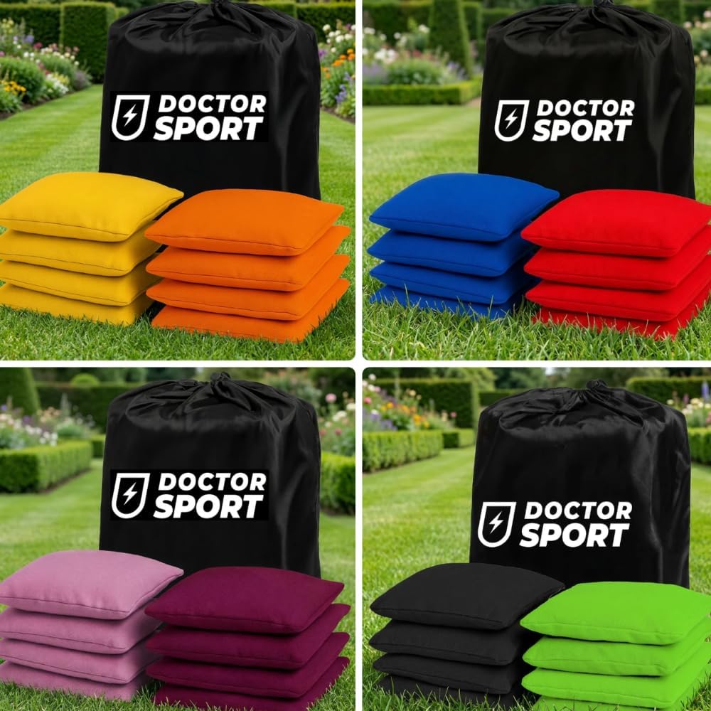 │ Original Cornhole Bean Bags (8-teilig) │ 15 x 15 cm │ 400 g │ Aus Bester Verarbeitung und besten M