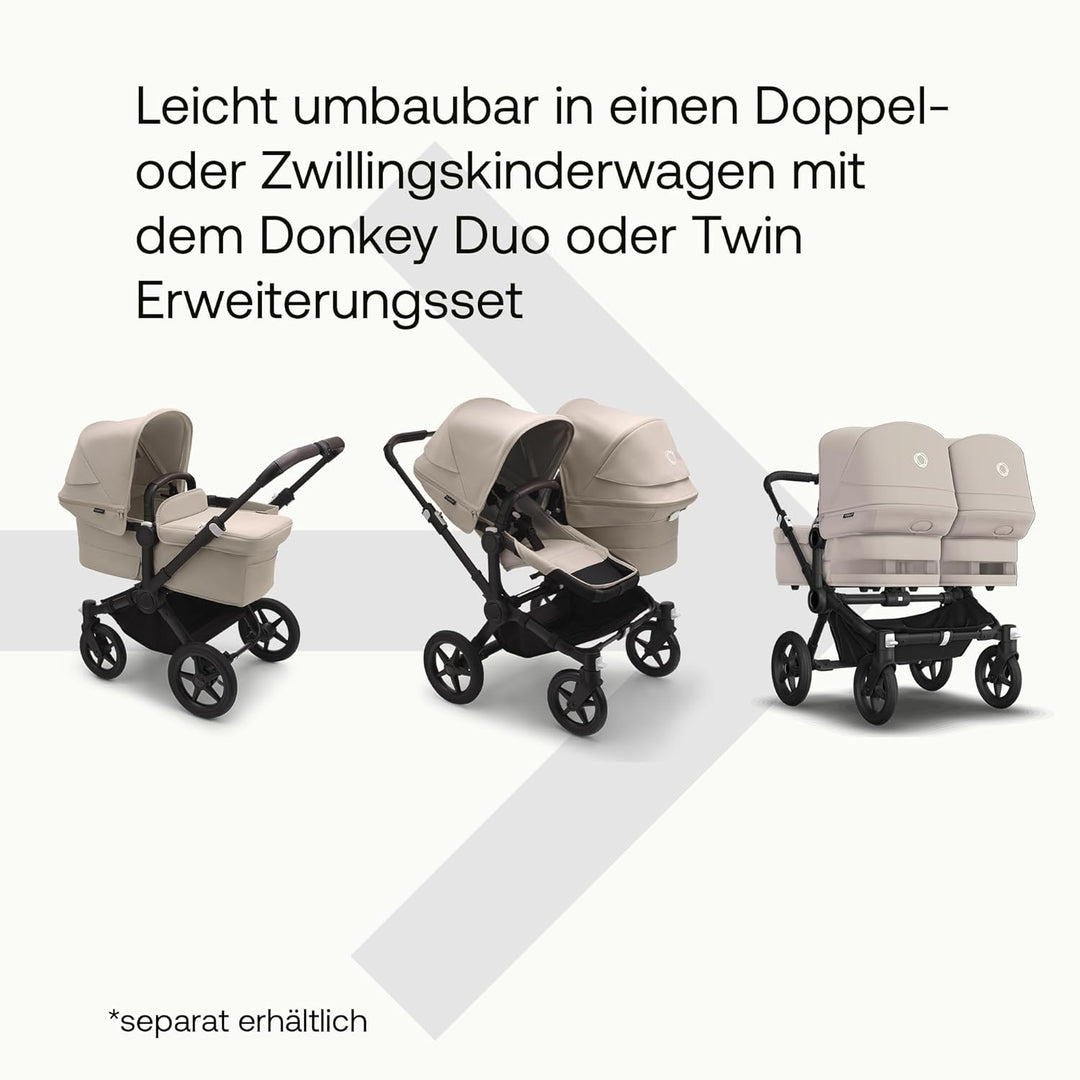 Bugaboo Donkey 5 Mono Kinderwagen, umbaubar zum Doppel- oder Zwillingskinderwagen, verbessertes Desi