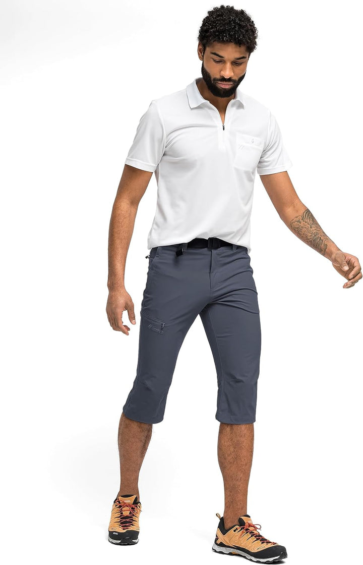 Maier Sports Herren 3/4 Hose Jennisei 28 Grau, 28 Grau