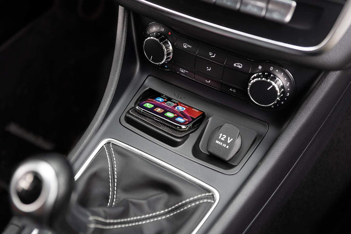 Kabellose Inbay Ladeschale/Ladestation fürs Auto kompatibel mit Mercedes A-Klasse CLA GLA 10W indukt