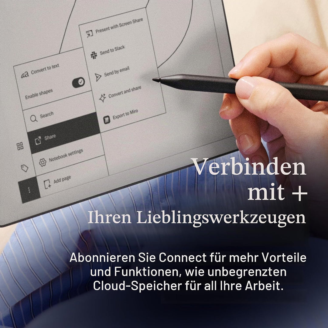 reMarkable Paper Pure Bundle – Paper Tablet mit 10,3-Zoll-Schwarz-Weiss-Display – Digitales Notizbuc