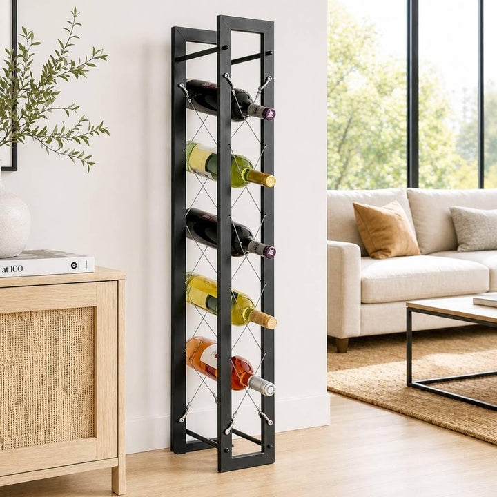 DanDiBo Designer Weinregal Pit 100 cm aus Metall Flaschenständer Flaschenhalter Bar