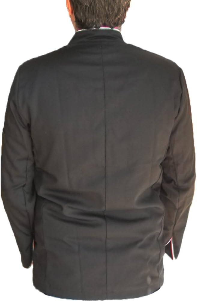 Kochjacke, schwarz, Italien, Tricolore, Baumwolle, Kleidung, Küche, Restaurant, S