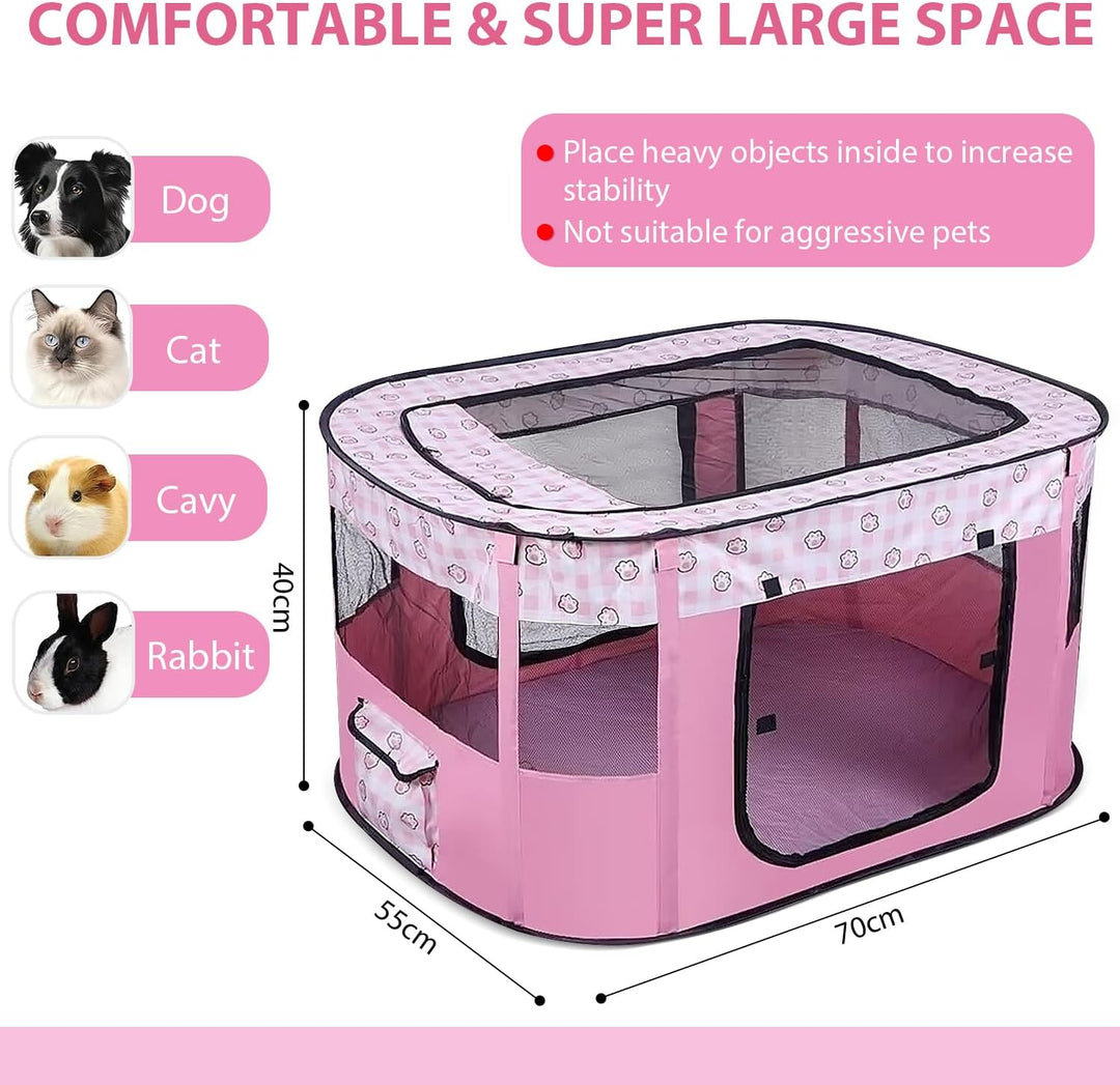 Welpenlaufstall Tierlaufstall, Faltbarer Haustierzaun, Welpenauslauf Rechteckiges Zelt, Welpenlaufst
