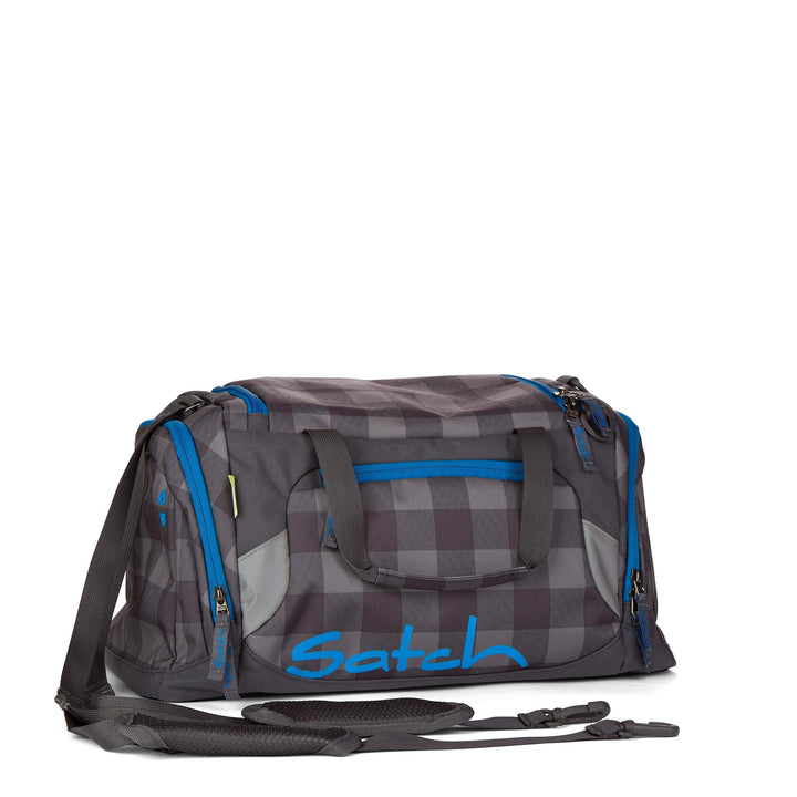 SATCH Checkplaid Kinder-Rucksack, Checkered Grey/Black