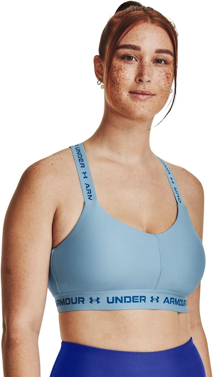 Under Armour Damen Ua Crossback Low Sports BH T-Shirt L Bunt