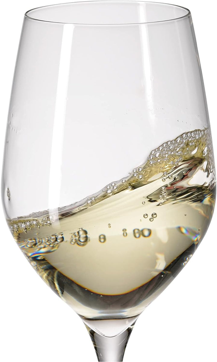 WMF Easy Plus Weingläser Weisswein 6er Set, Weinglas 390 ml, Kristallglas, spülmaschinenfest, transp