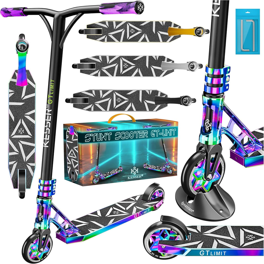 KESSER® Stunt Scooter GT-Limit 360° Lenkung Funscooter Stuntscooter mit Ständer ABEC 9 Kugellagern,