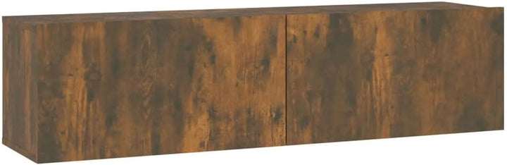 AUVYI TV-Wandschrank Räuchereiche 120x30x30 cm Holzwerkstoff Lowboard Nachttisch Holz Aufbewahrungss