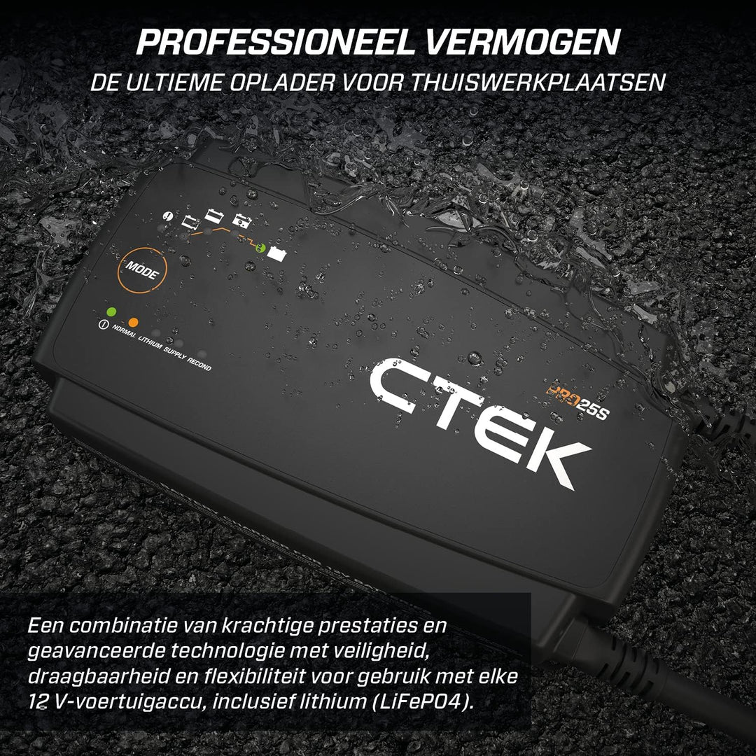 CTEK PRO25S, 25A, Batterieladegerät 12V Und Stromversorgung & CS Storage CASE strapazierfähige und l