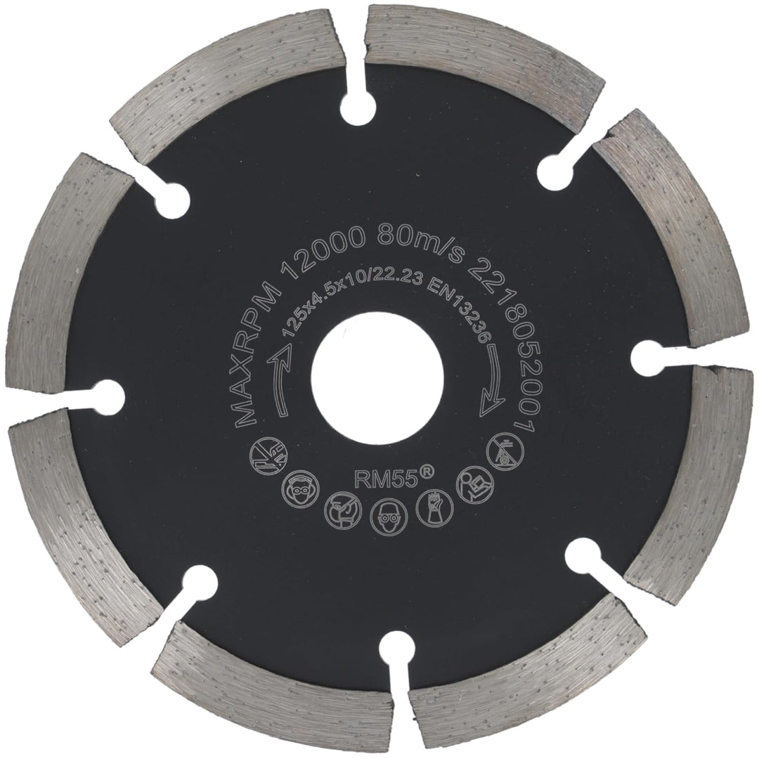 PRODIAMANT Fugenfräser ø 125mm Breite 4,5mm Frässcheibe für Mauerwerk Mörtel Fugen und Putz 10mm Seg