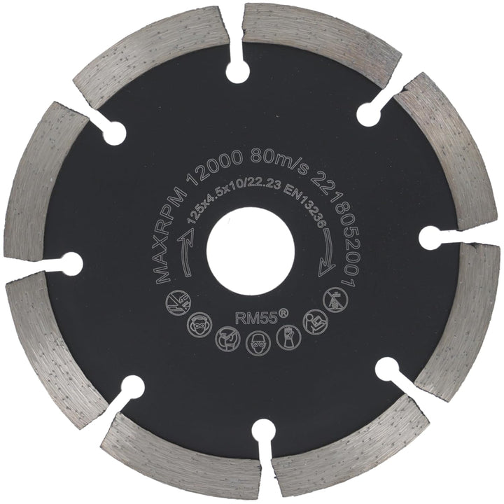 PRODIAMANT Fugenfräser ø 125mm Breite 4,5mm Frässcheibe für Mauerwerk Mörtel Fugen und Putz 10mm Seg